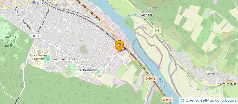 localisation de l'entreprise MONSIEUR NICOLAS BOUDOT  VERNON