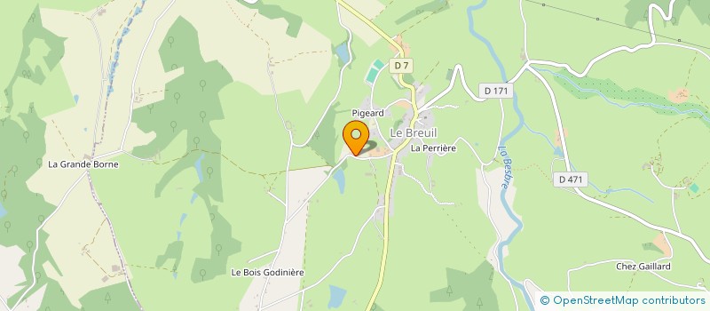 localisation de l'entreprise MONSIEUR NICOLAS BOUET  LE BREUIL