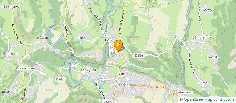 localisation de l'entreprise MONSIEUR NICOLAS BOUISSIERE à VALROMEY-SUR-SERAN