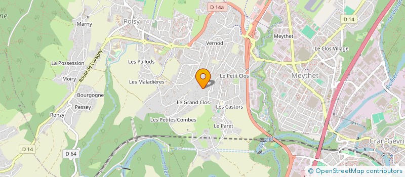 localisation de l'entreprise MONSIEUR NICOLAS BOUJARD  POISY