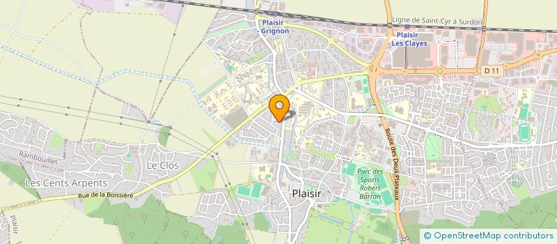 localisation de l'entreprise MONSIEUR NICOLAS BOULEAU  PLAISIR