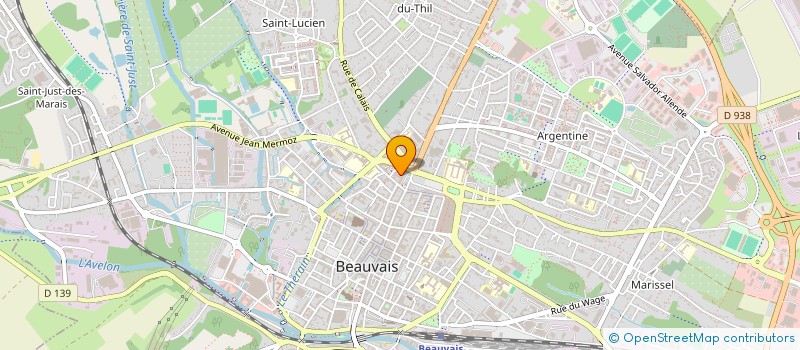 localisation de l'entreprise MONSIEUR NICOLAS BOULET  BEAUVAIS