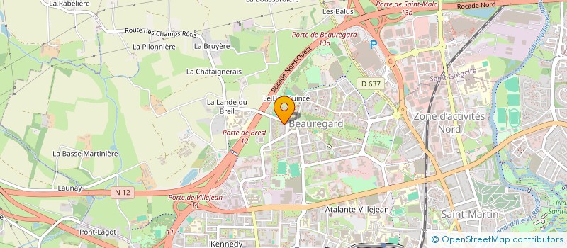 localisation de l'entreprise MONSIEUR NICOLAS BOURCIER  RENNES