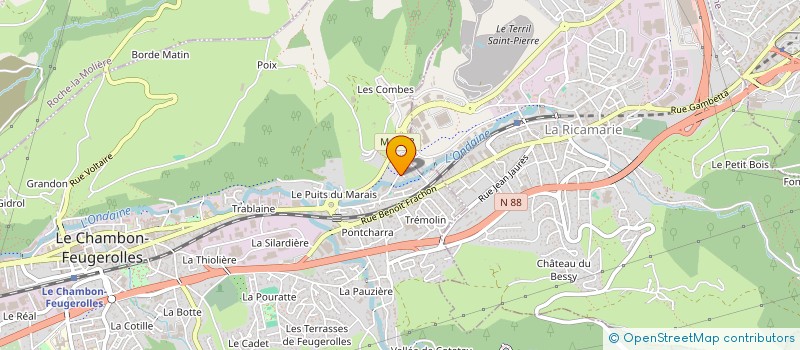 localisation de l'entreprise MONSIEUR NICOLAS BOURDAIS  LE CHAMBON-FEUGEROLLES