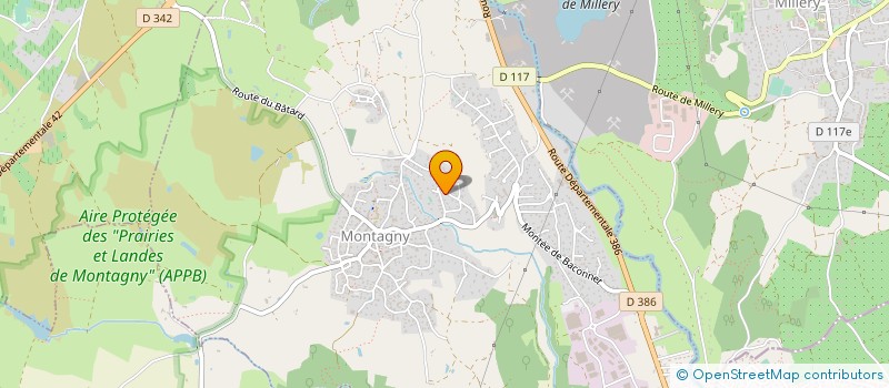 localisation de l'entreprise MONSIEUR NICOLAS BOURDEAU  MONTAGNY