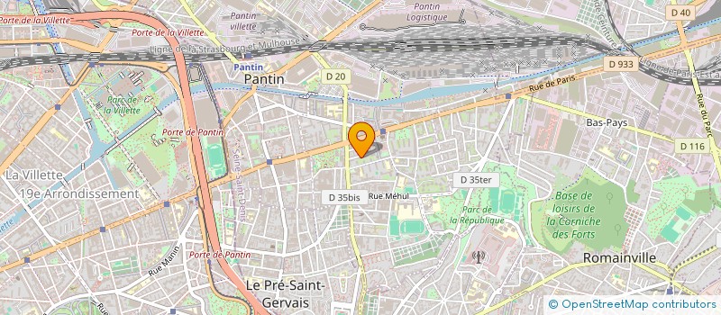 localisation de l'entreprise MONSIEUR NICOLAS BOURGEOIS  PANTIN