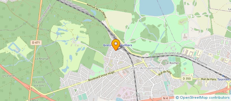 localisation de l'entreprise MONSIEUR NICOLAS BOURGEOIS  GRETZ-ARMAINVILLIERS