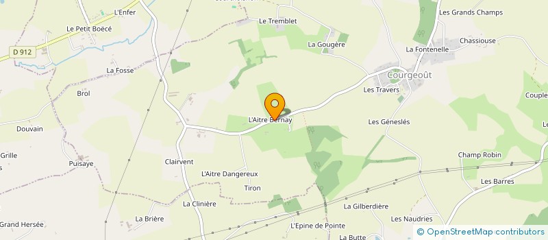 localisation de l'entreprise MONSIEUR NICOLAS BOURGET à COURGEOUT
