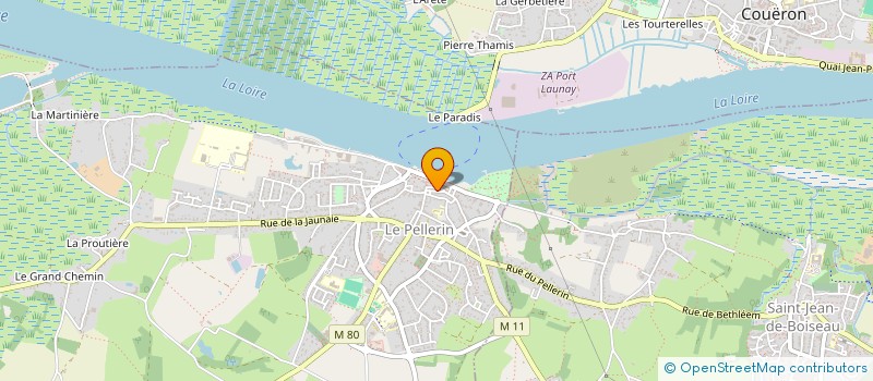 localisation de l'entreprise MONSIEUR NICOLAS BOURGET  LE PELLERIN