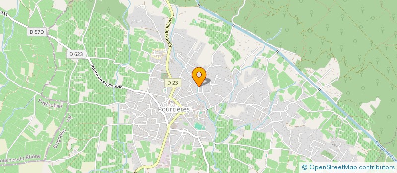 localisation de l'entreprise MONSIEUR NICOLAS BOURGIER  POURRIERES