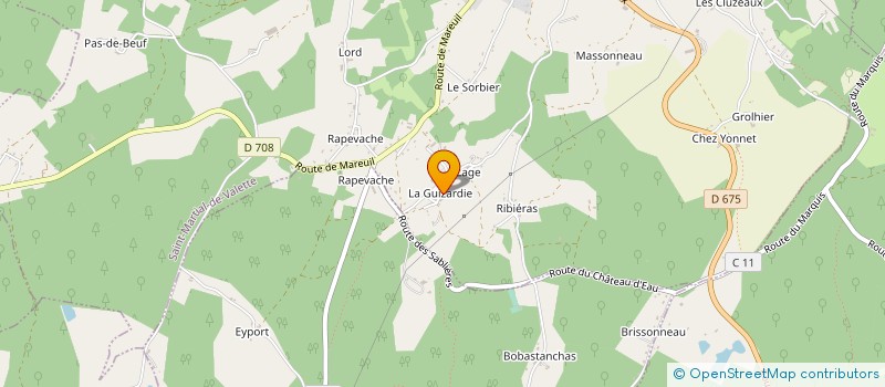 localisation de l'entreprise MONSIEUR NICOLAS BOURGIN à SAINT-MARTIAL-DE-VALETTE