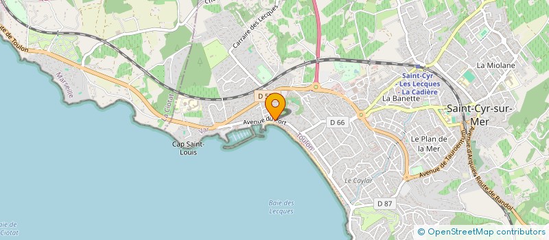 localisation de l'entreprise MONSIEUR NICOLAS BOURGUE à SAINT-CYR-SUR-MER