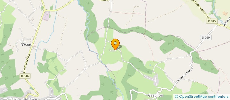 localisation de l'entreprise MONSIEUR NICOLAS BOURGUET  CASTILLON D'ARTHEZ