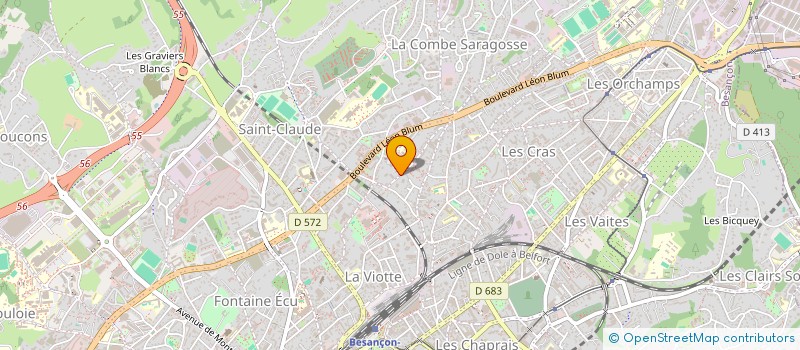 localisation de l'entreprise MONSIEUR NICOLAS BOURGUIGNON  BESANCON