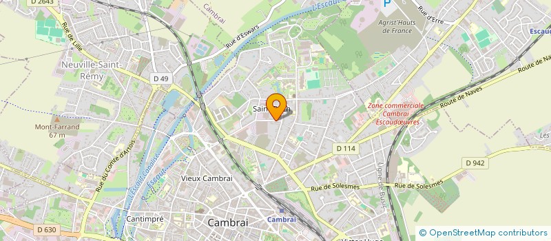 localisation de l'entreprise MONSIEUR NICOLAS BOURLARD  CAMBRAI