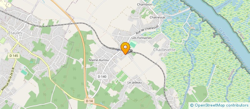 localisation de l'entreprise MONSIEUR NICOLAS BOURRET  CHAILLEVETTE