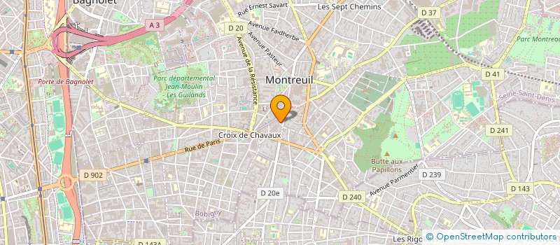 localisation de l'entreprise MONSIEUR NICOLAS BOUSQUET à MONTREUIL
