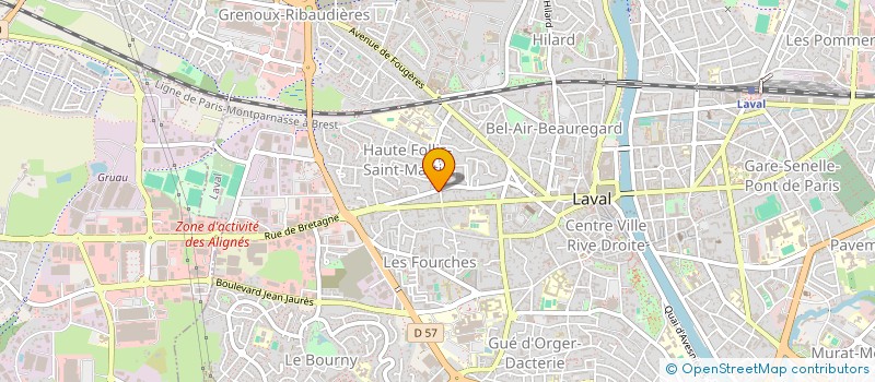 localisation de l'entreprise MONSIEUR NICOLAS BOUTE à LAVAL