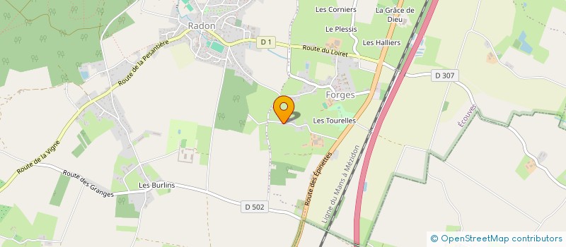 localisation de l'entreprise MONSIEUR NICOLAS BOUTIER  ECOUVES