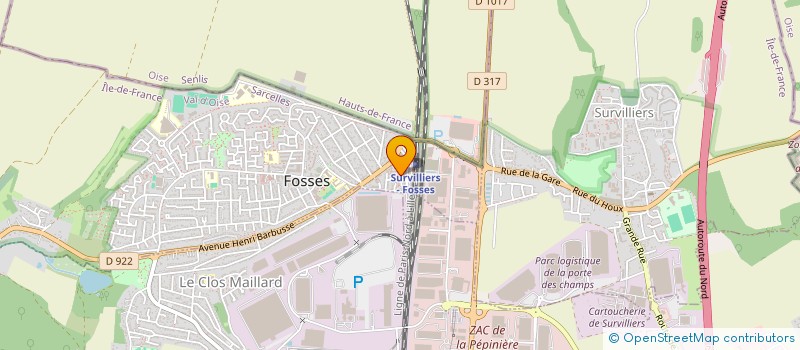 localisation de l'entreprise MONSIEUR NICOLAS BOUTOILLE  FOSSES