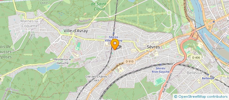 localisation de l'entreprise MONSIEUR NICOLAS BOUTTIER  SEVRES