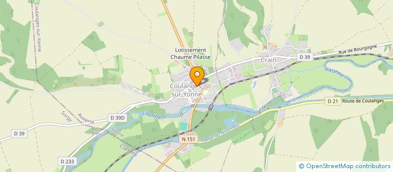 localisation de l'entreprise MONSIEUR NICOLAS BOUVART  COULANGES-SUR-YONNE