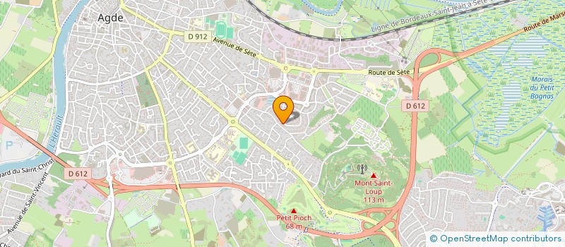 localisation de l'entreprise MONSIEUR NICOLAS BOUVIER BERTHET  AGDE