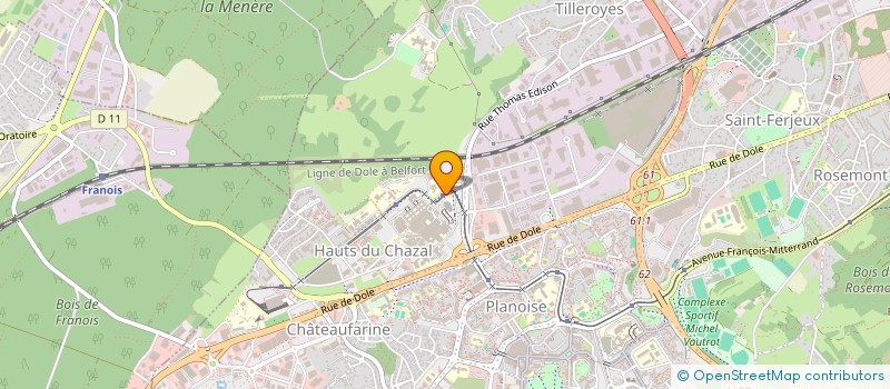 localisation de l'entreprise MONSIEUR NICOLAS BOUVIEZ à BESANCON