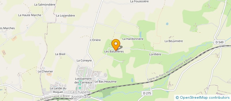 localisation de l'entreprise MONSIEUR NICOLAS BRAULT à LA CHAPELLE-ANTHENAISE