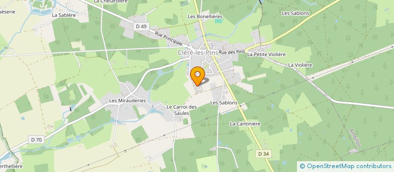 localisation de l'entreprise MONSIEUR NICOLAS BRAULT  CLERE-LES-PINS