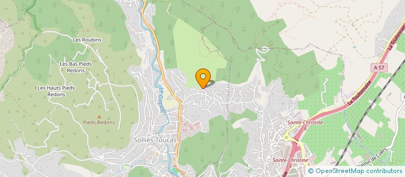 localisation de l'entreprise MONSIEUR NICOLAS BRAULT  SOLLIES-TOUCAS