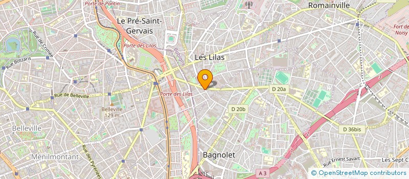 localisation de l'entreprise MONSIEUR NICOLAS BRAULT  LES LILAS