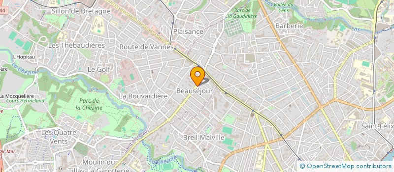 localisation de l'entreprise MONSIEUR NICOLAS BRECHETEAU à ANGERS