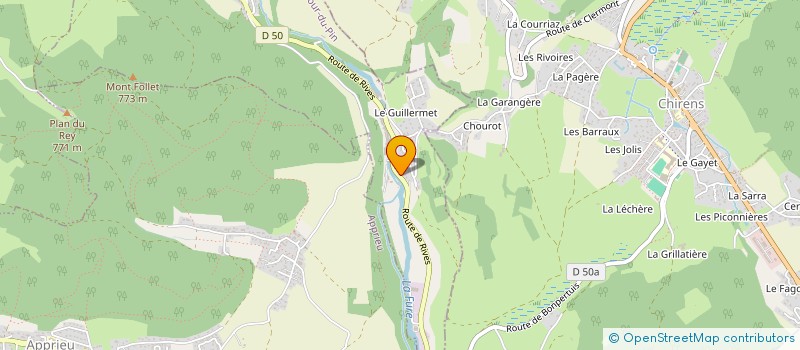 localisation de l'entreprise MONSIEUR NICOLAS BRES  CHARAVINES