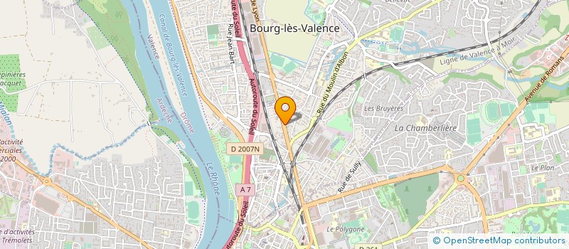 localisation de l'entreprise MONSIEUR NICOLAS BRESSY  BOURG-LES-VALENCE