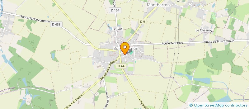 localisation de l'entreprise MONSIEUR NICOLAS BRETON à BOISCOMMUN