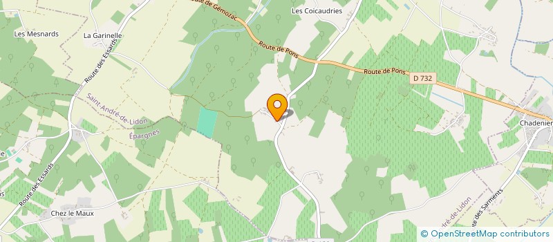 localisation de l'entreprise MONSIEUR NICOLAS BREUILLET à SAINT-ANDRE-DE-LIDON