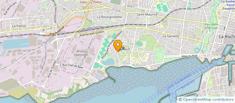 localisation de l'entreprise MONSIEUR NICOLAS BRIAND  LA ROCHELLE