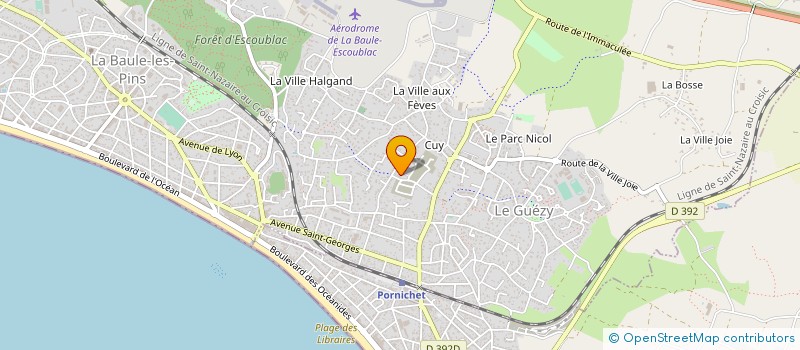 localisation de l'entreprise MONSIEUR NICOLAS BRIARD à LA BAULE-ESCOUBLAC