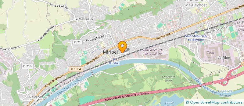 localisation de l'entreprise MONSIEUR NICOLAS BRIDAULT à MIRIBEL
