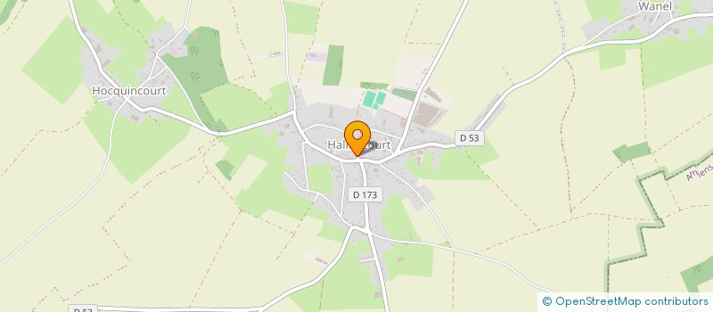 localisation de l'entreprise MONSIEUR NICOLAS BRIDOUX  HALLENCOURT