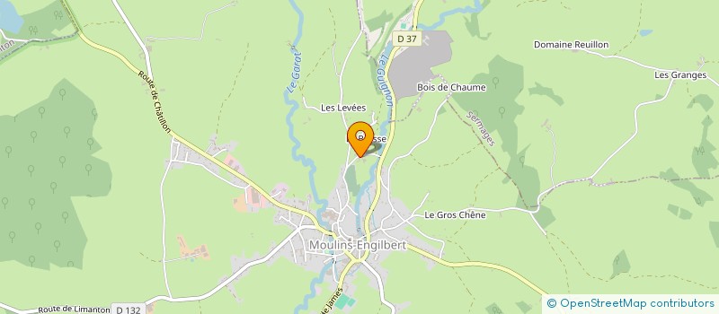 localisation de l'entreprise MONSIEUR NICOLAS BRIET  MOULINS-ENGILBERT