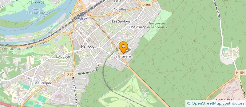 localisation de l'entreprise MONSIEUR NICOLAS BRISSE  POISSY