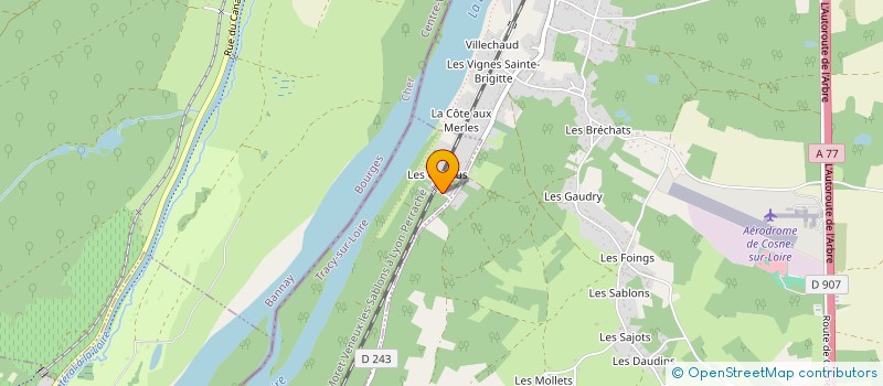 localisation de l'entreprise MONSIEUR NICOLAS BRISSET à TRACY-SUR-LOIRE