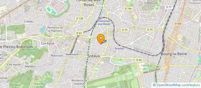 localisation de l'entreprise MONSIEUR NICOLAS BROSSE à SCEAUX