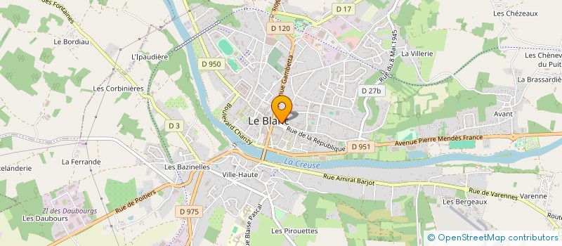 localisation de l'entreprise MONSIEUR NICOLAS BROSSON à LE BLANC