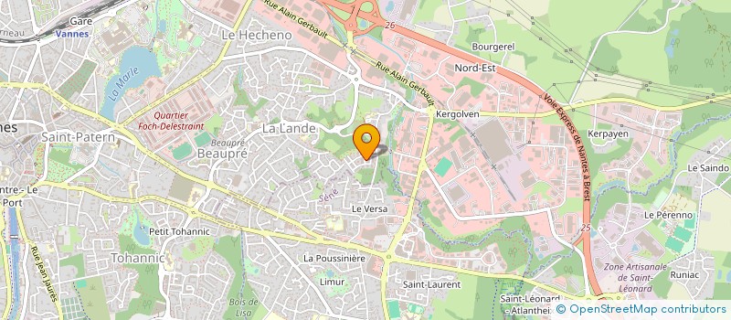 localisation de l'entreprise MONSIEUR NICOLAS BROUARD  VANNES