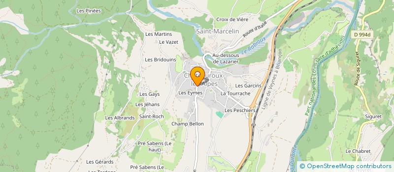 localisation de l'entreprise MONSIEUR NICOLAS BROUSSART  CHATEAUROUX-LES-ALPES