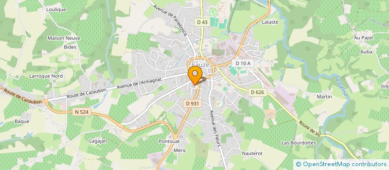 localisation de l'entreprise MONSIEUR NICOLAS BROUZENQ  EAUZE