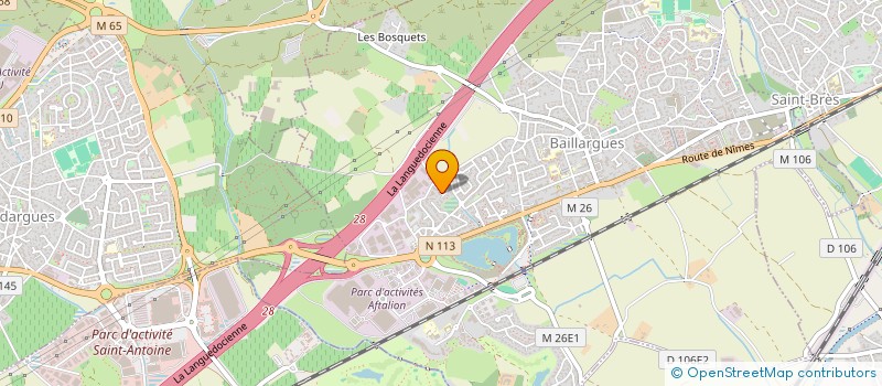 localisation de l'entreprise MONSIEUR NICOLAS BRU  BAILLARGUES